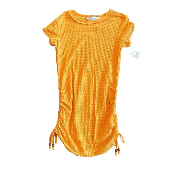 Free People Dresses & Skirts - Free People Beach Orange Short Sleeve Stretch Dress Swim Coverup Size XS NWT